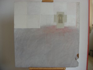 Pintura sobre entretela-inicial