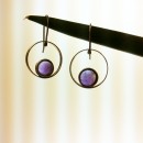 pendientes en plata con amatistas