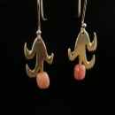 pendientes en plata con cuentas venecianas